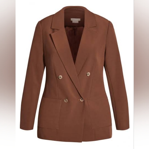 City Chic Brown Casablanca Jacket - Picture 2 of 5
